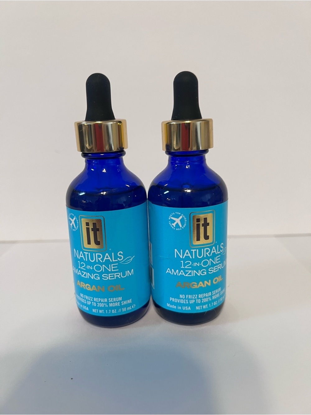 IT NATURALS 12 In One Amazing Serum with Argan Oil   LOT of 2